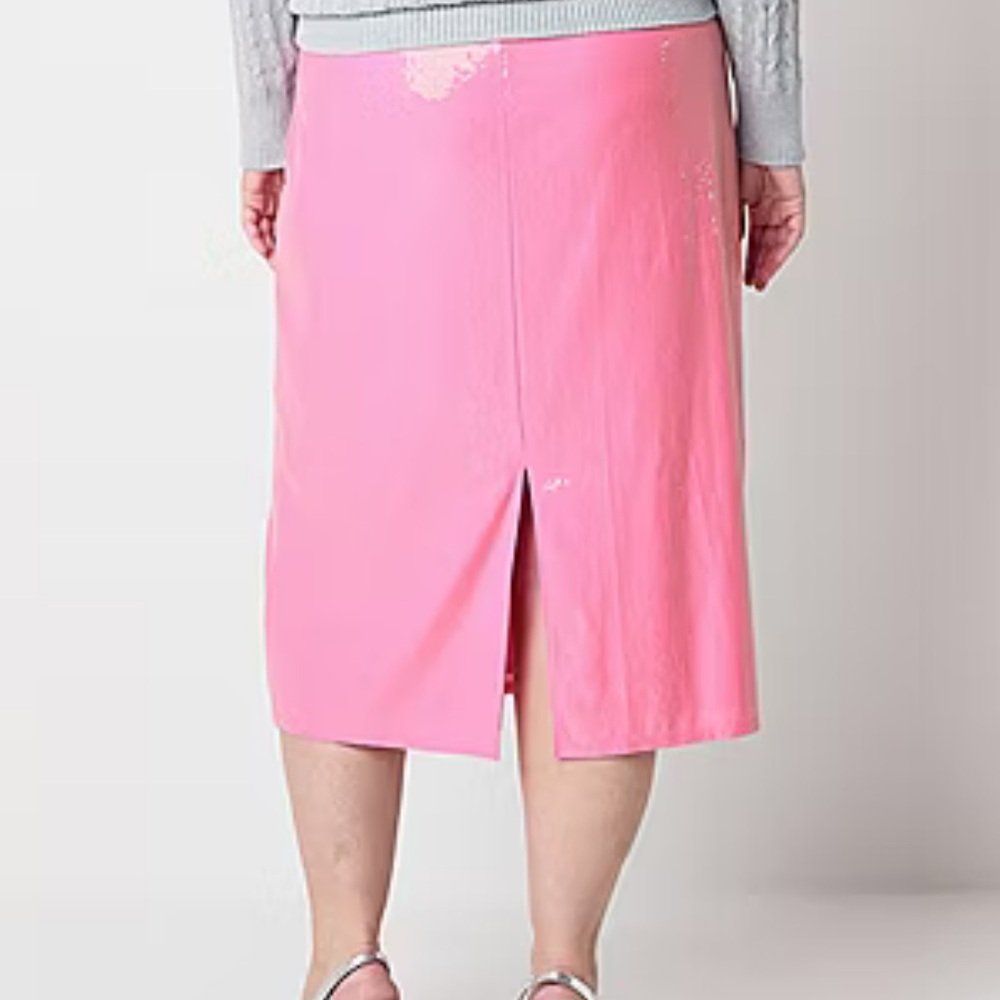 👻🎃St. John's Bay Womens Midi A-Line Skirt-Plus Size - Picture 5 of 12